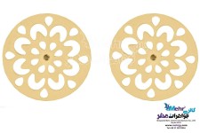 نیم ست طلا - آویز و گوشواره - طرح اسلیمی