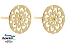 نیم ست طلا - آویز و گوشواره - طرح اسلیمی