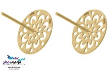 نیم ست طلا - آویز و گوشواره - طرح اسلیمی