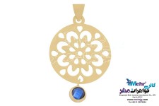 نیم ست طلا - آویز و گوشواره - طرح اسلیمی