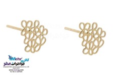 نیم ست طلا - آویز و گوشواره - طرح گل