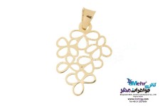 نیم ست طلا - آویز و گوشواره - طرح گل
