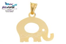 نیم ست طلا - آویز و گوشواره - طرح فیل