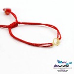 دستبند طلا و بافت - طرح انار