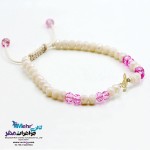 دستبند طلا و مهره - طرح نت سل