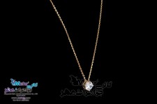 گردنبند طلا - طرح جواهر نشان
