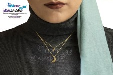 گردنبند طلا - طرح ماه