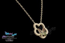 گردنبند طلا - طرح پروانه