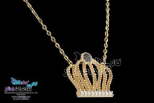 گردنبند طلا - طرح تاج