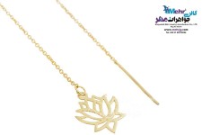 گوشواره طلا - طرح لوتوس