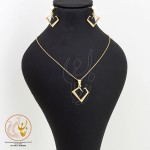 نیم ست طلا - آویز و گوشواره - طرح قلب