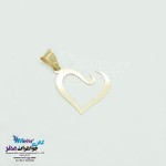نیم ست طلا - آویز و گوشواره - طرح قلب