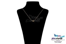 گردنبند طلا - طرح سنگ رنگی