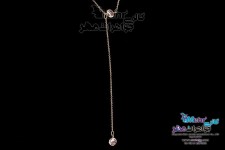 گردنبند طلا - طرح سنگ رنگی