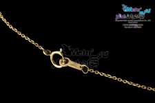 گردنبند طلا - طرح قلب و گل