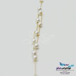 دستبند طلا و سنگ - طرح مروارید نشان