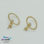 گوشواره طلا - طرح دایره