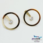 گوشواره طلا - طرح دایره