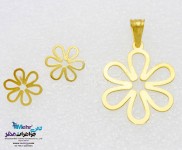 نیم ست طلا - آویز و گوشواره - طرح گل یاسمن