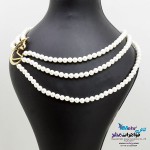 گردنبند اسم طلا و سنگ - طرح هدی