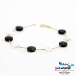 دستبند طلا و سنگ - طرح ستاره