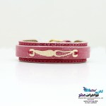 دستبند طلا و چرم - طرح بال