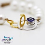 دستبند طلا و سنگ - طرح برمس