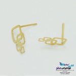 گوشواره طلا - طرح هندسی