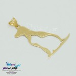 آویز طلا - طرح گربه سگ