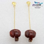 گوشواره طلا - سنگ عقیق