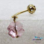 پیرسینگ طلا - سنگ سواروسکی پروانه