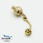 پیرسینگ طلا - طرح انار