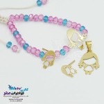 سرویس طلا - آویز و گوشواره و دستبند - طرح دختر بچه