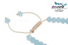 دستبند طلا و مهره - طرح وال