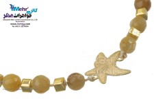دستبند طلا و سنگ - طرح ستاره