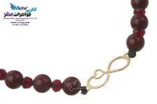 دستبند طلا و سنگ - طرح بی‌نهایت