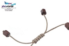 دستبند طلا و سنگ - طرح تاج