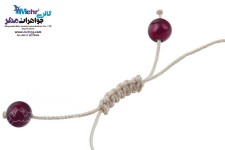 دستبند طلا و سنگ - طرح گل