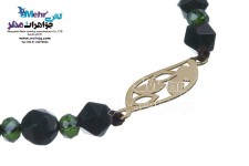 دستبند طلا و سنگ - طرح برگ