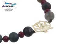 دستبند طلا و سنگ - طرح جغد