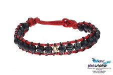 دستبند طلا و سنگ - طرح گوی تراش