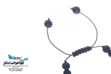 دستبند طلا و سنگ - طرح تاج