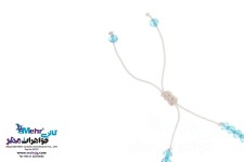 دستبند طلا و مهره - طرح گلبرگ