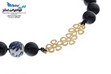 دستبند طلا و سنگ - طرح گل پریوش
