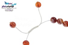 دستبند طلا و سنگ - طرح برگ
