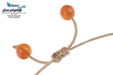 دستبند طلا و سنگ - طرح گل یاسمن