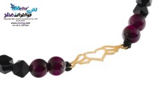 دستبند طلا و سنگ - طرح بال عشق
