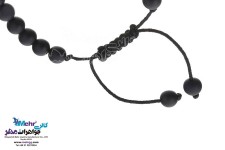 دستبند طلا و سنگ - طرح گوی تراش