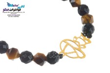 دستبند طلا و سنگ - طرح پسربچه