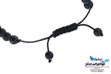 دستبند طلا و سنگ - طرح گوی تراش